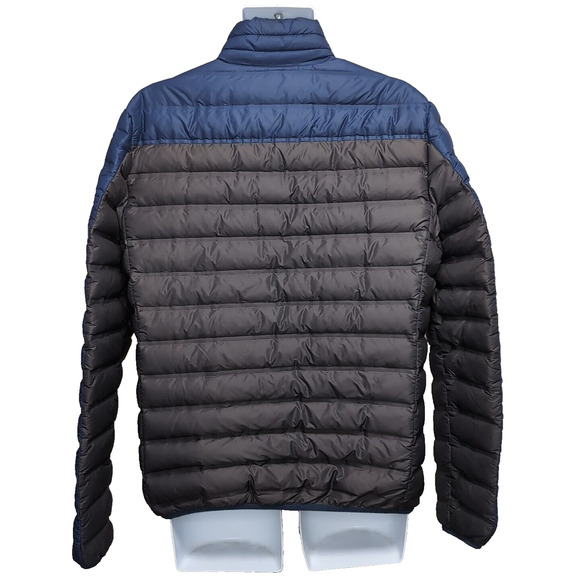 Gerry Down 650 Fill Power Puffer Jacket Men's Size M Blue Gray Full Zip Packable - Picture 2 of 15
